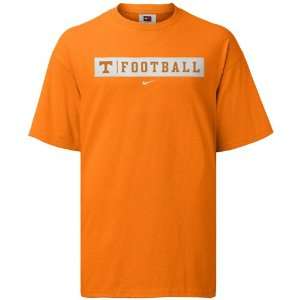  Nike Tennessee Volunteers Orange Team Issue T shirt 