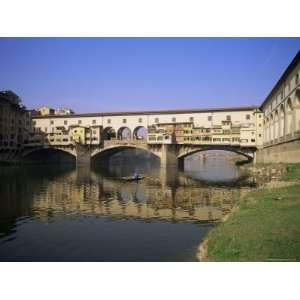  The Ponte Vecchio Over the River Arno, Florence, Tuscany 