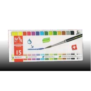  Caran dAche Fancolor Pastic Box Tempera Kit (15 Colors 