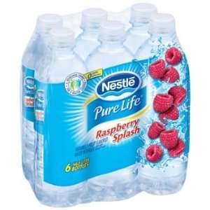   Raspberry Splash Fruit Flavored Water 6 pk   0.5 Liter (Pack of 4