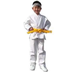 White Light Weight Karate Uniform Size 0000 to 8:  Sports 