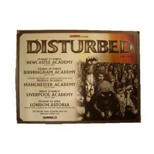 Disturbed Poster European Tour English Concert: Everything 