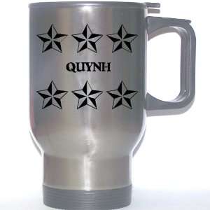  Personal Name Gift   QUYNH Stainless Steel Mug (black 