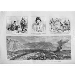  Zulfagar Pass On The Heri Rud Antique Print 1885 Afghan 