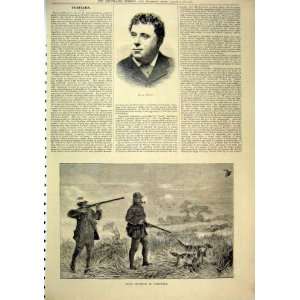  Portrait Mr Righton 1883 Snipe Shooting Cornwall Dog: Home 