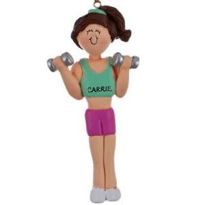  Weightlifter   Female Christmas Ornament: Home & Kitchen