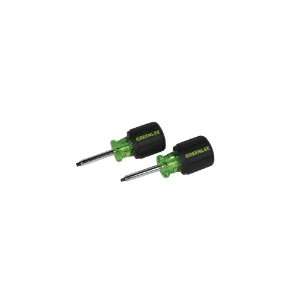  Greenlee 0353 32C Stubby Screwdriver with Soft Ergo Grip 