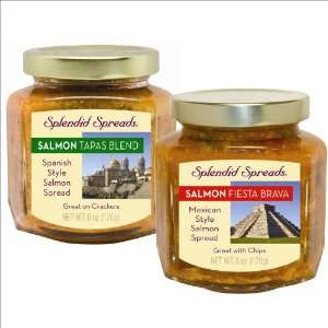 Splendid Spreads Brand, All Natural Salmon Spreads, Hispanic Variety 