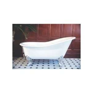   Iron Clawfoot Soaking Tub with Center Drain 0706