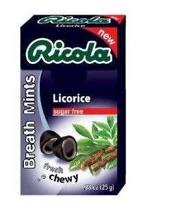   Herbal Sugar Free Licorice Breath Mints, 0.88 Ounce Boxes (Pack of 12