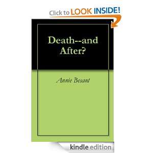 Death  and After? Annie Besant  Kindle Store