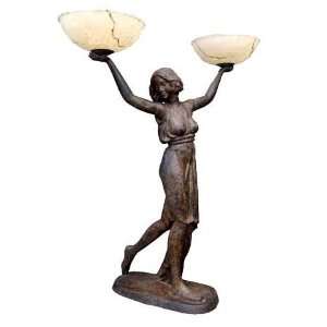  Metropolitan Galleries SRB83150 Art Deco Lady Lamp with 