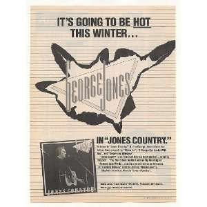  1983 George Jones Jones Country Epic Records Print Ad 