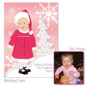  12005 Pink Christmas Cards: Home & Kitchen