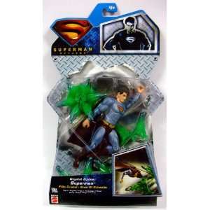   Returns Man of Steel Crystal Zipline Superman Figure: Toys & Games