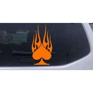  Orange 44in X 23.0in    Flaming Spade Tribal Flames Biker 
