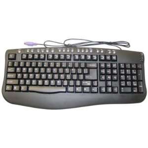  PS/2 Black Entry Level Multimedia keyboard: Electronics