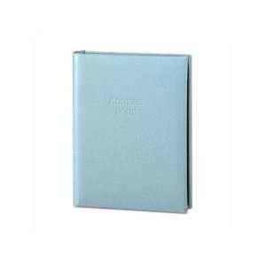    Pool Blue Bonded Leather Desk Address Book