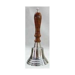  9.5 Chrome Polished Brass Hand Bell 17411N: Home 