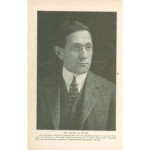  1914 Print Henry M Waite Dayton Ohio City Manager 
