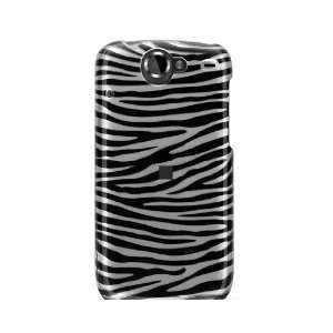   SILVER ZEBRA Hard Plastic Graphic Case for HTC Nexus One + Car Charger
