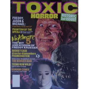 Toxic Horror Magazine # 1 1989 , Freddy, Jason, & Michael , Phantom Of 