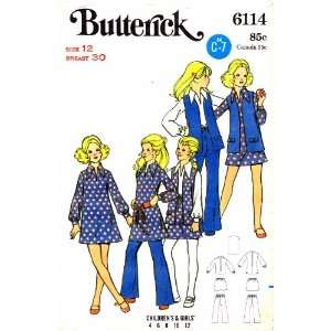   Girls Blouse Dress Vest Skirt Pants Size 12: Arts, Crafts & Sewing