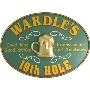  Personalized 19th Hole Oval Sign