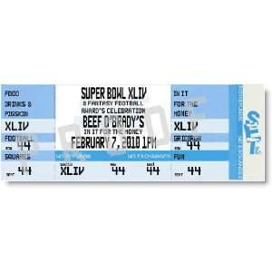 Cool Blue Superbowl Ticket Invitations: Health & Personal 