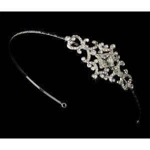  Silver Rhinestone Crystal Headband Tiara Jewelry
