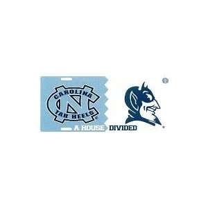 Duke/North Carolina House Divided Auto Tag: Sports 