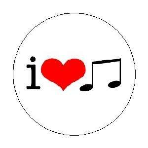  I LOVE HEART MUSIC Symbols Pinback Button 1.25 Pin 