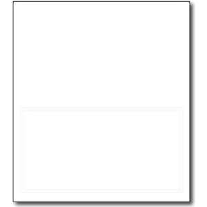  White Embossed Single Placecard