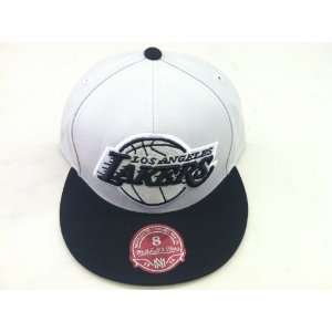  Mitchell & Ness Los Angeles Lakers Fitted CAP(Grey/Black 