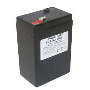  Powerizer LiFePO4 Battery: 6V 4Ah (24Wh, 8A rate) with PCM 