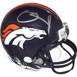  D.J. Williams Autographed Denver Broncos Mini Helmet 