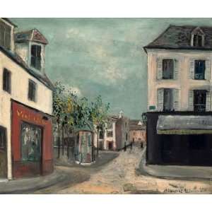   oil paintings   Maurice Utrillo   24 x 20 inches   The Tertre Square1