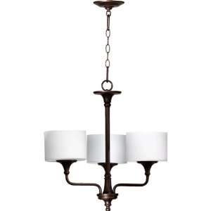    Quorum ROCKWOOD 3 LIGHT CHANDELIER   OB 6090 3 86