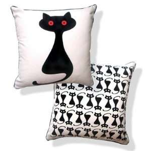  Animal Instinct Reversible Black Kitty Cat with Button 