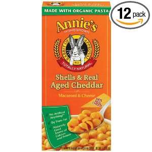 Annies Homegrown Shells & Real Aged Cheddar Mac & Cheese, 6 Ounce 