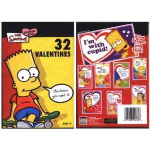  The Simpsons 32 Valentines Cards Toys & Games