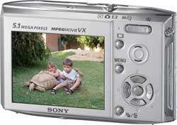  Sony Cybershot DSCT5 5.1MP Digital Camera with 3x Optical 
