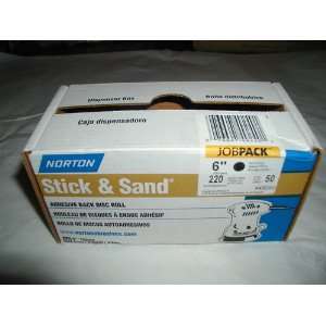 NORTON STICK & SAND ADHESIVE BACK DISC ROLL 50 DISCS. DISPENSER BOX 6 