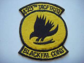 World War II US 429th Tactical Fighter Squadron BLACK FALCONS Patch 