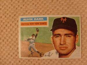 alvin dark 1956 topps card no.148  