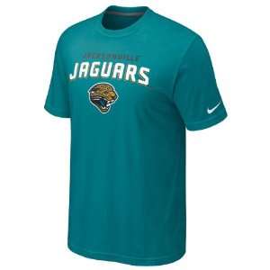  Jacksonville Jaguars Teal Nike Base Logo T Shirt: Sports 