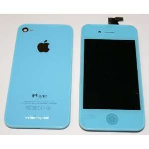  Light Blue GSM iPhone 4 4G Full Set + Tools: Front Glass 