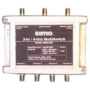  Sima SMS 34A 3 in/4 out Active MultiSwitch Electronics