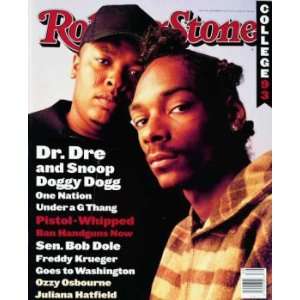  Rolling Stone Cover of Dr. Dre & Snoop Doggy Dog / Rolling 