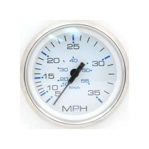  Stainless Steel White 35 MPH Speedometer 38810: Sports & Outdoors